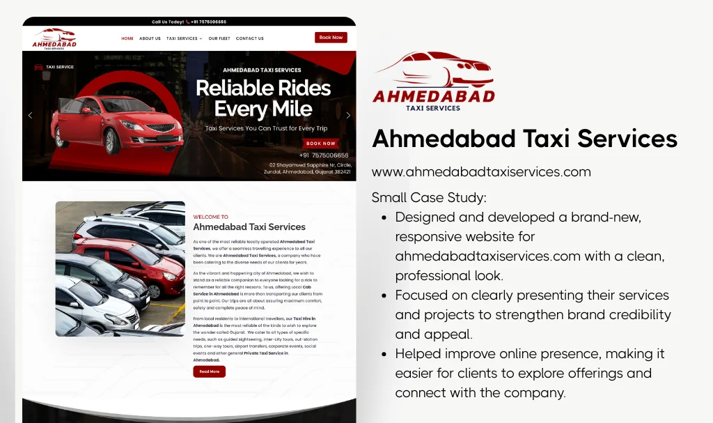Best Tour Taxi Website Designer