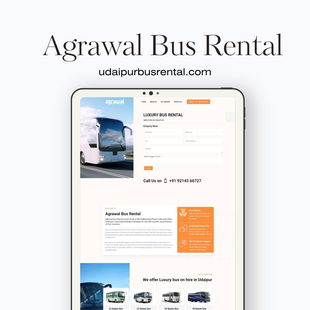 Bus Rental Company Website Designer