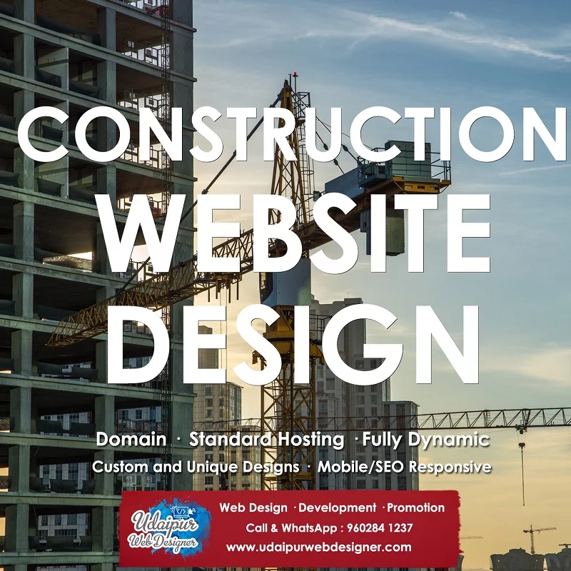Construction company website design